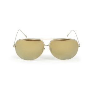 Dita Condor mirrored gold lenses and frame